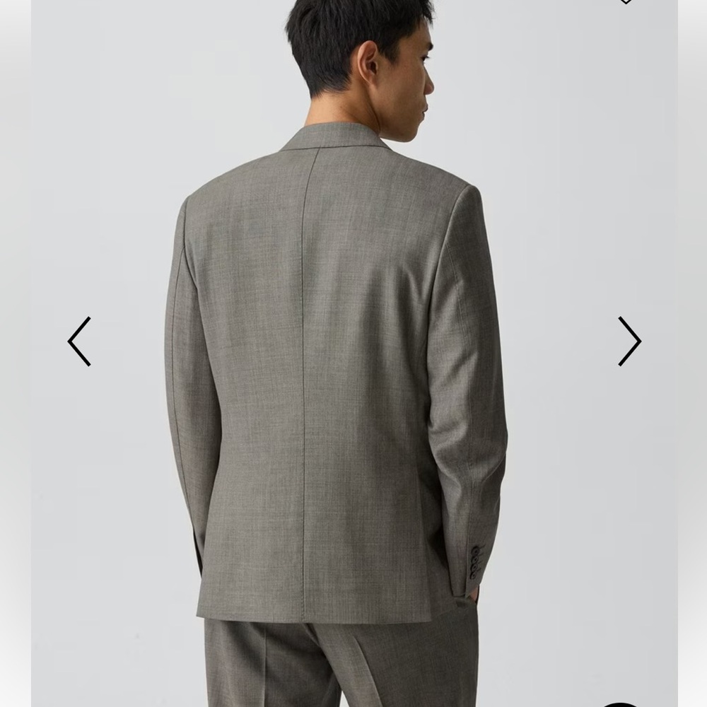 Theory Standard Checked Blazer In Wool - Picture 3 of 13